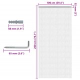  Lančani zastor za zaštitu od muha 100 x 200 cm aluminijski | Eponuda.ba