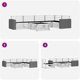  Set vanjskih sofa 6 kom. Prirodna Čvrsto drvo akacije | shoptok.hr