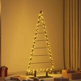 vidaXL Kovinsko božično drevesce z stojalom Črna 150 cm Jeklo | Shoptok.si