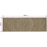  Tepisi za područja Prirodna i crna 80 x 300 cm Juta | shoptok.hr
