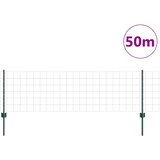 Euro ograda s postom 50 x 0,6 m Čelik premazan PVC-om Zelena | shoptok.hr