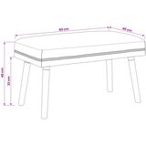  Klupa Jednobojno Ružičasta 80 x 40 x 46 cm Bouclé | shoptok.hr
