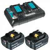 Makita set 5 brzi dupli punjač DC18RD + 2x baterija BL1860B 18V 6.0Ah Cene