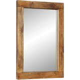 Maison Chic Ogledalo - Zrcalo - Kozmetično ogledalo 70x50 cm trden mangov les in steklo, (21697690) | Shoptok.si