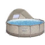 Lean_Toys Vrtni okrogli bazen z nadstreškom 396 x 107 cm Bestway 561FY | Shoptok.si