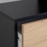 Mömax Predsoba Andy, Črna, Imitacija Hrasta | Shoptok.si