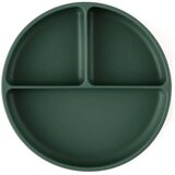 Petite&Mars Take&Match 6m+ deljeni krožnik okrogla Misty Green 1 kos | Shoptok.si