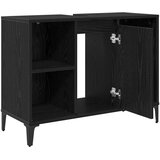 Ormarić za umivaonik s policom Crni hrast 80 x 33 x 60 cm | shoptok.hr