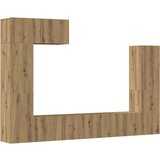  TV omara 5-delna stenski artisan hrast inženirski les, (21778969) | Shoptok.si