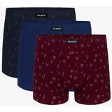 Atlantic Boxer shorts 3MH-025 A'3 S-3XL navy blue-blue-wine 05 | Shoptok.si