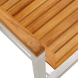 vidaXL 9-dijelni vrtni blagovaonski set od punog bagremovog drva | shoptok.hr