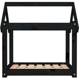  Krevet za pse crni 71 x 55 x 70 cm od masivne borovine | shoptok.hr