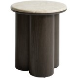 Unique Furniture Okrogla stranska mizica z marmorno mizno ploščo ø 45 cm Piazze – Cene