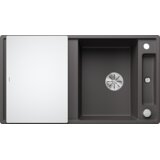 Blanco pomivalno korito AXIA III 5 S InFino SILGRANIT desko steklo, z daljin. prim. - KAMNITO SIVA | Shoptok.si