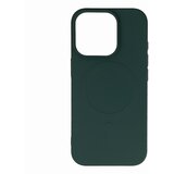 HURTEL Liquid Silicone MagSafe ovitek za iPhone 16 Pro, Temno zelen | Shoptok.si