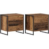  Noćni ormarić s ladicama 2 pcs Staro drvo 50 x 39.5 x 50 cm | shoptok.hr