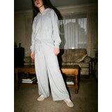 Sinsay Wide-leg hlače s ukrasnim cirkonima | shoptok.hr