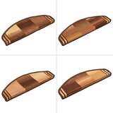  Otirači za stepenice samoljepljivi 5 kom 65x21x4 cm smeđi | shoptok.hr