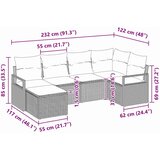 Set sofe 6 kom. Crna poliratan | shoptok.hr