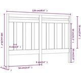  Uzglavlje za krevet 126 x 4 x 100 cm od masivne borovine | shoptok.hr