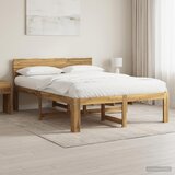  Krevetni okvir s uzglavljem ROSTOCK Bijela 140 x 200 cm Cijene