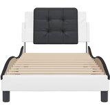  Okvir kreveta bez madraca Zadar bijelo-crni 90 x 200 cm umjetna koža | shoptok.hr