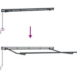  Povlačivi tende Antracit 350 x 200 cm tkanina | shoptok.hr