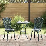 Bistro set za vrt 3 kom. Zelena Aluminij Cijene