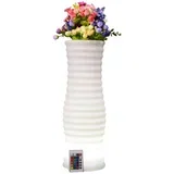 I-LED FLOWERPOT lonček za cvetje Bela Plastika 1 kos