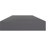 Police za knjige 4 kom visoki sjaj sive 100x10x1,5 cm iverica | shoptok.hr