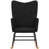  Stolica za ljuljanje od tkanine crna | shoptok.hr