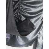 Reserved - Majica kratkih rukava s ukrasnim naborima - crno | shoptok.hr