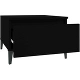 vidaXL stranska mizica 2 kosa črna 50x46x35 cm inženirski les | Shoptok.si
