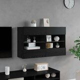 TV zidni ormar Crni hrast 98 5 x 30 x 60 5 cm Konstruirano drvo - Crni hrast 98 5 cm 1 | shoptok.hr