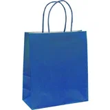 Vrečka darilna eko a5 m 22x25x10cm PROMOCIJA - MODRA