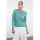 TRENDYOLMILLA ženski duks Twoaw25Kz00151, Mint-Zelena | Eponuda.com