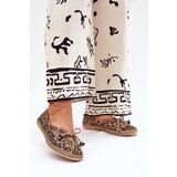 Zazoo Flat Ballerinas Made Of Natural Leather Panther Print | Shoptok.si