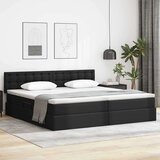  Krevet s od storage s madracem Crna 200 x 200 cm Lažna koža | shoptok.hr