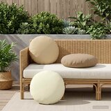  Presvlaka za jastuk 6 pcs HEERLEN Bež Ø 50 cm Poliester | shoptok.hr