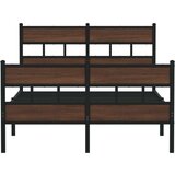 vidaXL Okvir kreveta bez madraca s uzglavljem i podnožjem 120x190 cm | shoptok.hr