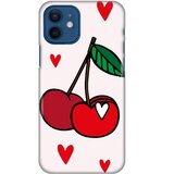  Silikonska maska za iPhone 12 6.1 Cherry Print bela Cene