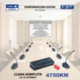 KONFERENCIJSKI SISTEM FBT CSU2000 ZA 10 UČESNIKA