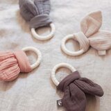 Jollein obroček za grizenje bunny ears nougat | Shoptok.si