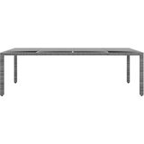  Vrtni stol 250x100x75 cm od kaljenog stakla i poliratana sivi | Eponuda.com