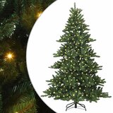 Umjetno božićno drvce s nogom Zelena 210 cm PVC i čelik | shoptok.hr