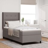 Box Spring Krevet s Madracem i LED-om Taupe 100x200 cm Tkanina | shoptok.hr