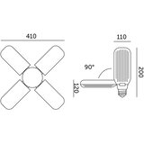  LED sijalica za rast biljaka VITABLOOM E27/40W/230V 1200K - Brilagi | Eponuda.com