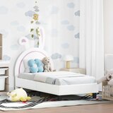 Okvir kreveta za malu djecu s naslonom Bijelo 70 x 140 cm PU | shoptok.hr