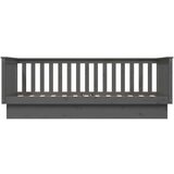 Dnevna postelja siva 90x200 cm trdna borovina, (20725816) | Shoptok.si