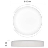  LED stropno svetilo ILVI, okroglo, 30W, zatemnilno, nastavljiva CCT | Shoptok.si